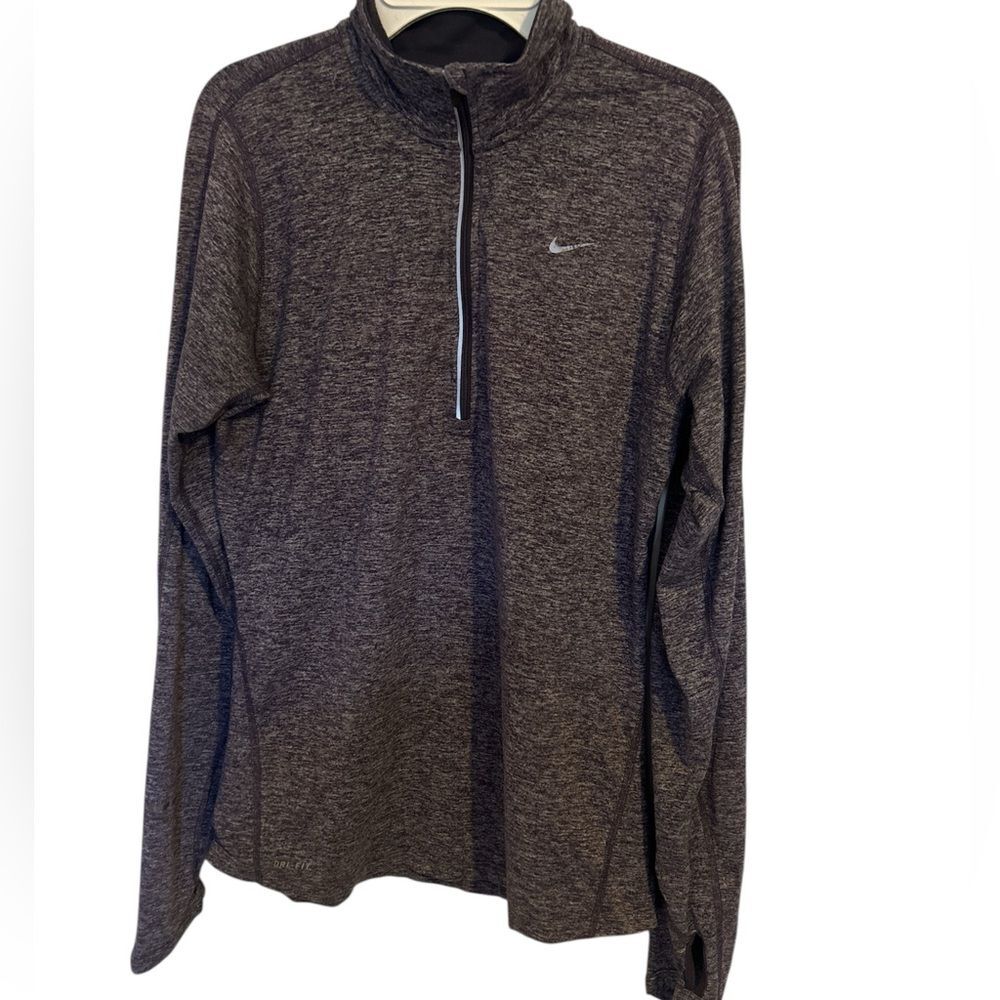Nike Running Element Dri Fit 1/2 Zip Pullover Purple Heather Size Medium